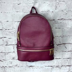 NWOT G.H. Bass & Co. Faux Leather Backpack